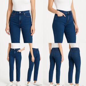 Ella Moss Jeans Womens Size Junior 8/29 Blue Straight‎ Leg High Waist Classic